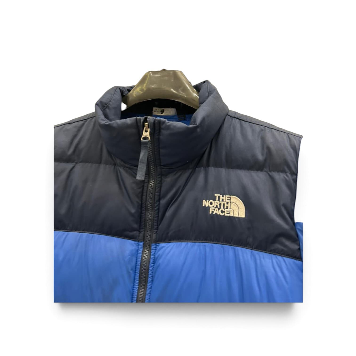 The North Face Boys XL Blue Black Colorblock Puffer Jacket
