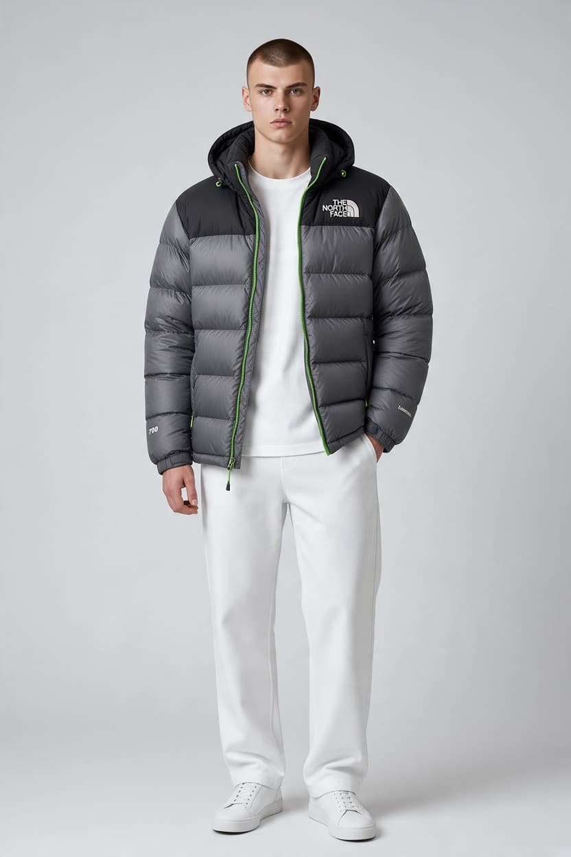 The North Face Vintage Lightweight Hooded Puffer Jacket – 700 LTD